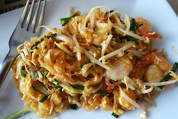 Image showing Traditional Thai Fried Noodles