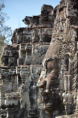 Image showing Bayon Temple At Angkor Wat, Cambodia