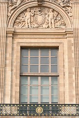 Image showing Louvre Museum window