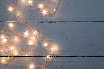 Image showing New Year\'s garland on floor