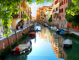 Image showing Venetian water canal