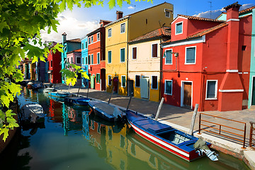 Image showing Boats in Burano