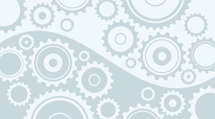 Image showing Horizontal abstract light gray background in technical style wit