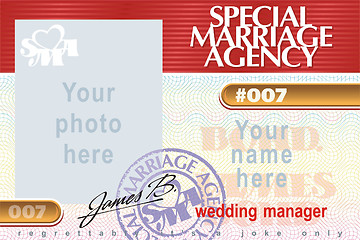 Image showing Identity card Special Marriage Agency 007