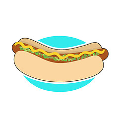 Image showing Hot Dog and Relish