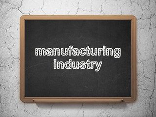 Image showing Manufacuring concept: Manufacturing Industry on chalkboard background