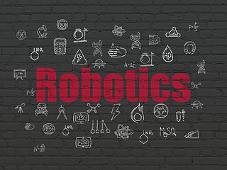 Image showing Science concept: Robotics on wall background