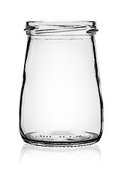 Image showing Empty glass jar without cap