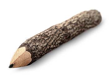 Image showing Unusual pencil in the form of logs