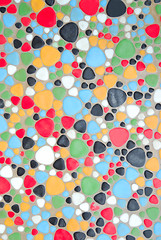 Image showing Colour pebbles floor