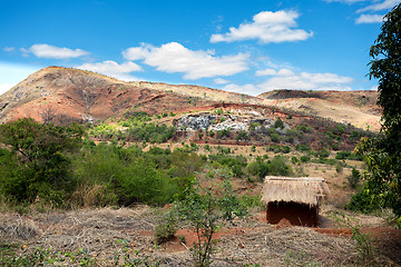 Image showing Traditional Madagascar highland landscape