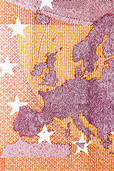 Image showing Euro money close-up