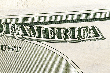 Image showing American dollars, close-up