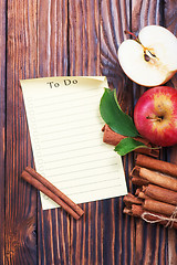 Image showing apples with cinnamon