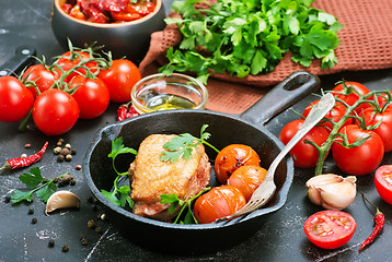 Image showing fried duck with spices