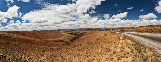 Image showing Traditional Madagascar highland landscape