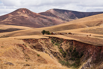 Image showing Traditional Madagascar highland landscape