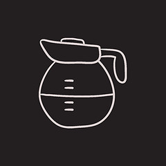 Image showing Carafe sketch icon.