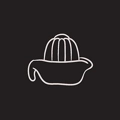 Image showing Lemon squeezer sketch icon.