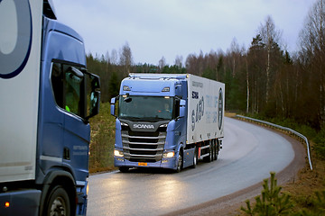 Image showing Next Generation Scania Trucks on Test Drive