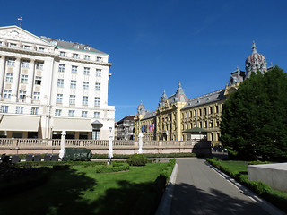 Image showing Hotel Esplanade, the famous hotel in Zagreb, Croatia