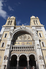 Image showing The Cathedral of St Vincent de Paul in Tunis
