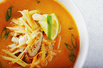 Image showing Tom Yam soup above view