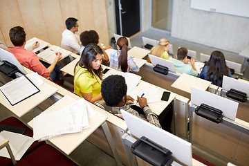 Image showing international students at university lecture hall