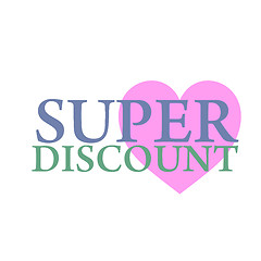 Image showing Super discount. Sale banner vector isolated. Sale tag. Special offer. Sale sign. Web sticker. Discount sticker. Discount Sticker template. Advertisement sticker. Origami style sticker. Sale symbol