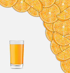 Image showing Sweet Healthy Background with Sliced of Oranges