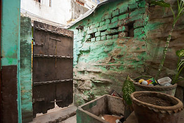 Image showing Old wooden door