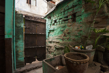 Image showing Old wooden door