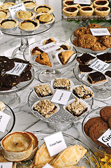 Image showing Desserts in bakery window