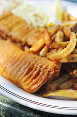 Image showing Fish and chips