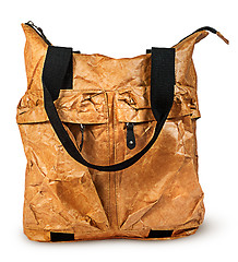 Image showing Stylish elegant paper ladies handbag