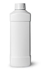 Image showing White plastic bottle of detergent