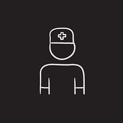 Image showing Nurse sketch icon.