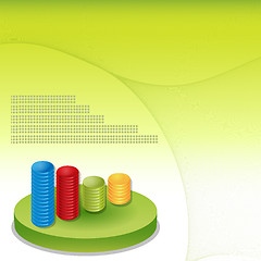 Image showing Financial infographic background