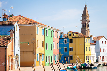 Image showing Colored houses in Venice - Italy