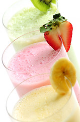 Image showing Fruit smoothies