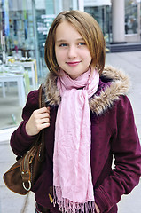 Image showing Teenage girl shopping