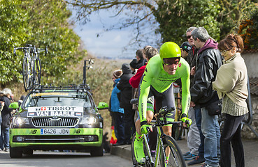 Image showing The Cyclist Dylan van Baarle - Paris-Nice 2016