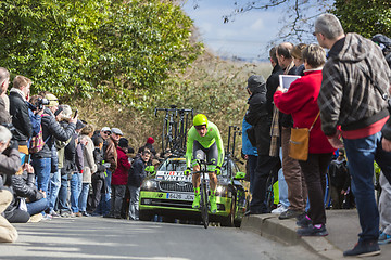 Image showing The Cyclist Dylan van Baarle - Paris-Nice 2016