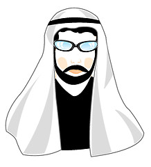 Image showing Man arab in national cloth