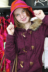 Image showing Teenage girl shopping