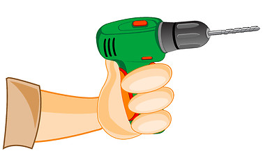 Image showing Drill in hand