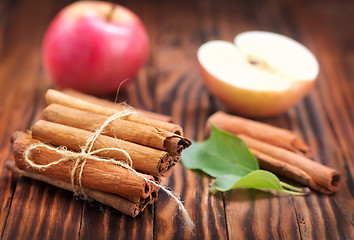 Image showing apples with cinnamon