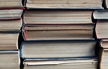 Image showing Stack of old books