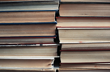 Image showing Stack of old books