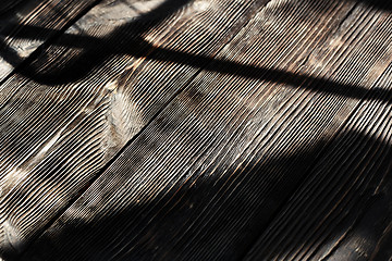 Image showing Hardwood floor with shadows